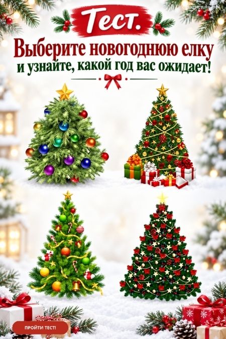Тест. Выберите новогоднюю елку