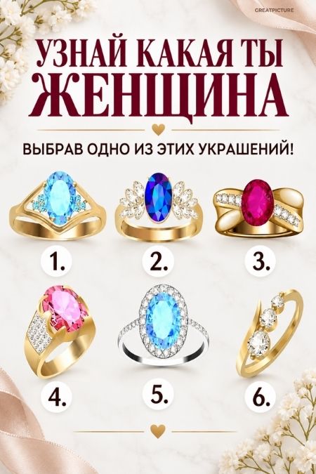 Узнай какая ты женщина, выбрав одно из этих украшений!