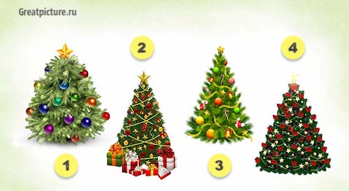  Выберите новогоднюю елку1