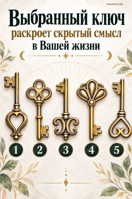 Выбранный ключ раскроет скрытый смысл в Вашей жизни