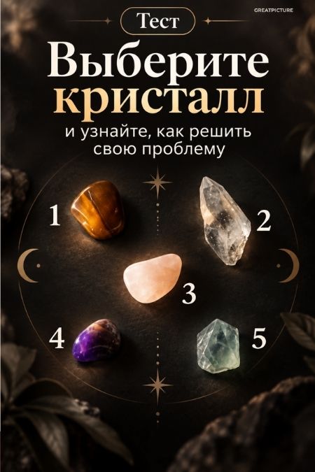 Тест: выберите кристалл и узнаете как решить свою проблему