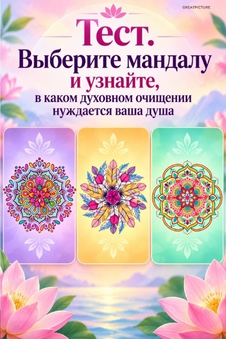 Тест. Выберите мандалу и узнайте, в каком духовном очищении нуждается ваша душа