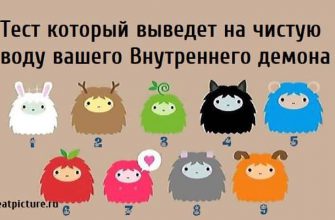 вашего Внутреннего демона, тест на тип личности, личностный тест, тест картинка, психологические тесты,