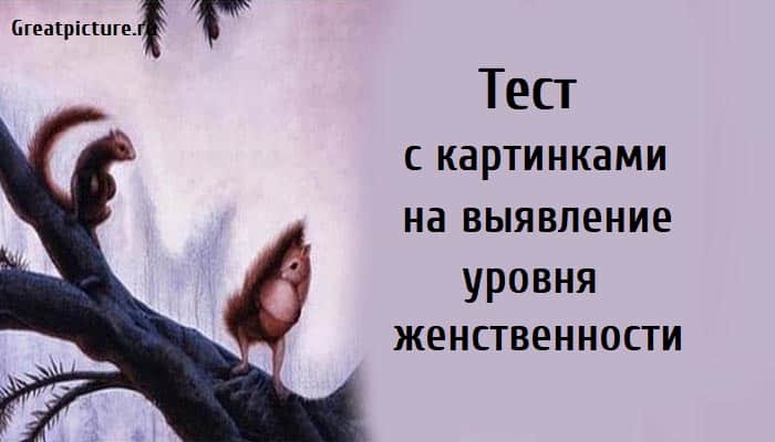 Тест с картинками на выявление уровня женственности, Тест с картинками, тест на женственность, психологические тесты,