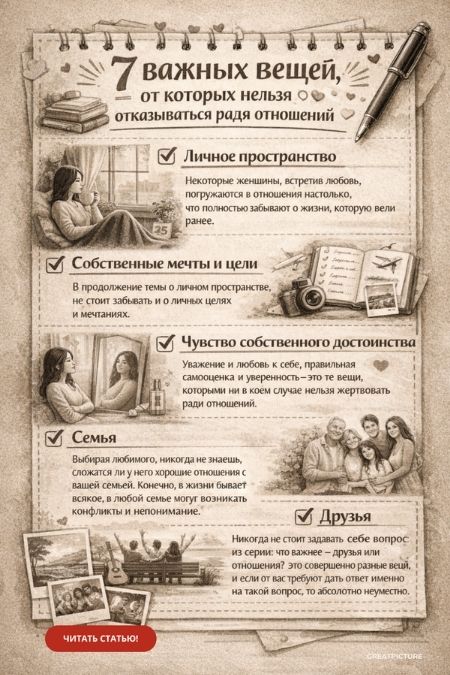 нельзя делать ради отношений