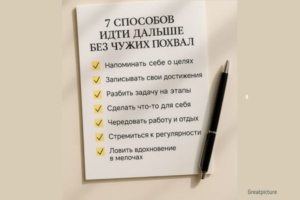 Тихая мотивация: 7 способов идти дальше без чужих похвал