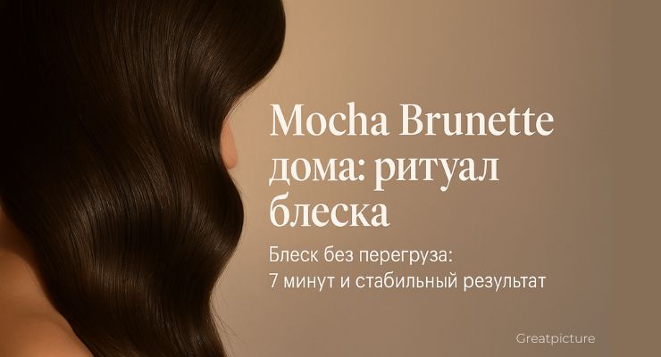 Крупный план тёмных волос с глянцем в тёплом свете на чистом фоне.