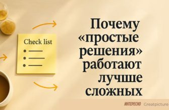 Обложка с таймером и коротким чек-листом как символом простого решения.