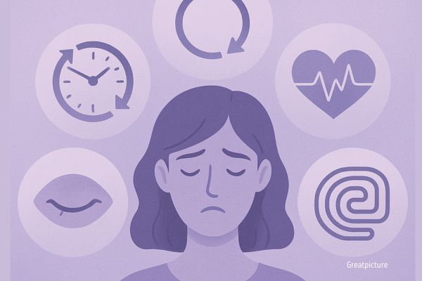 Пять символов ретроградного мышления: тревога, зацикленность, время, сомнение, запутанность.