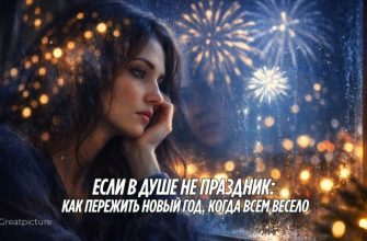 Женщина смотрит в окно на новогодние огни и грустит в праздничную ночь