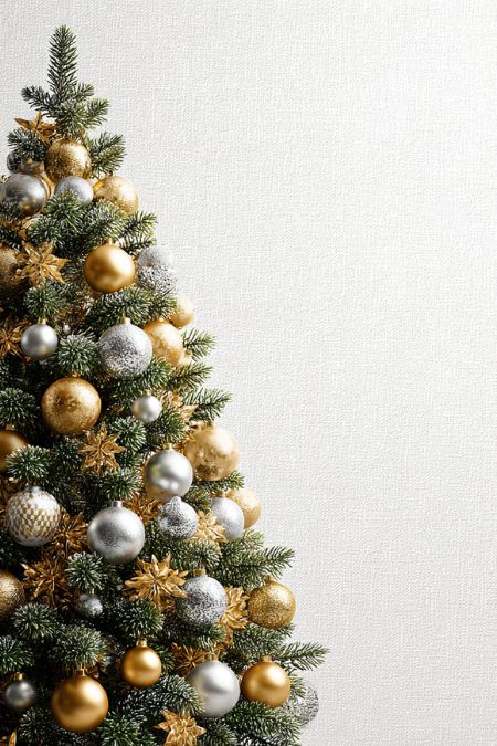 Спокойная металлик-елка