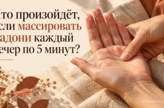 Женщина выполняет лёгкий самомассаж ладоней для расслабления рук