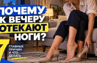 Женщина снимает тесную обувь после долгого рабочего дня