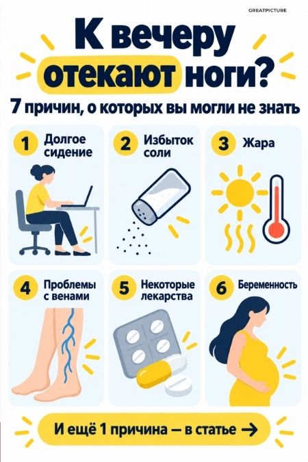 почему отекают ноги пин
