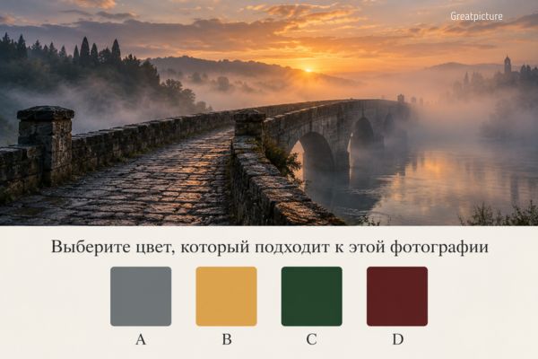 Старый мост на рассвете