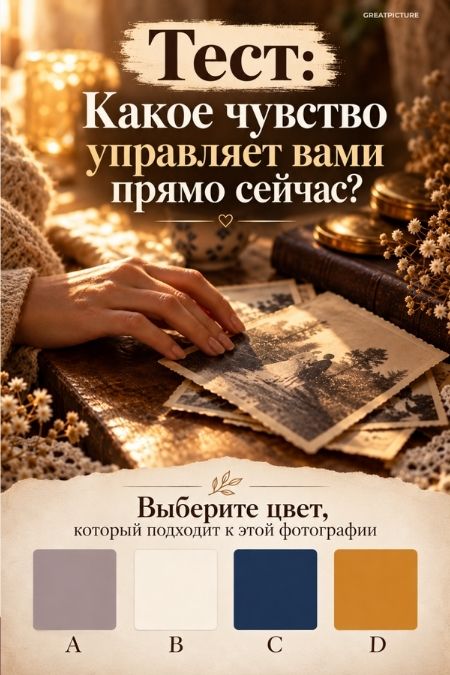 Тест: Какое чувство управляет вами прямо сейчас?