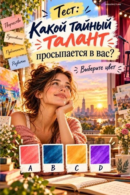 Тест: Какой тайный талант просыпается в вас