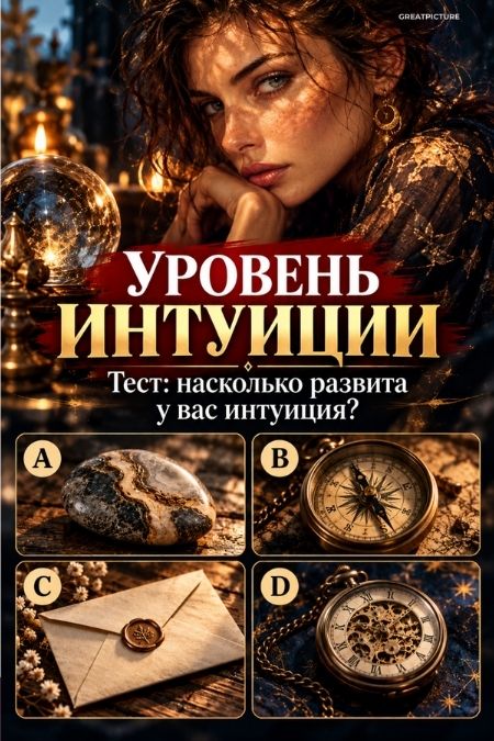 тест уровень интуиции.